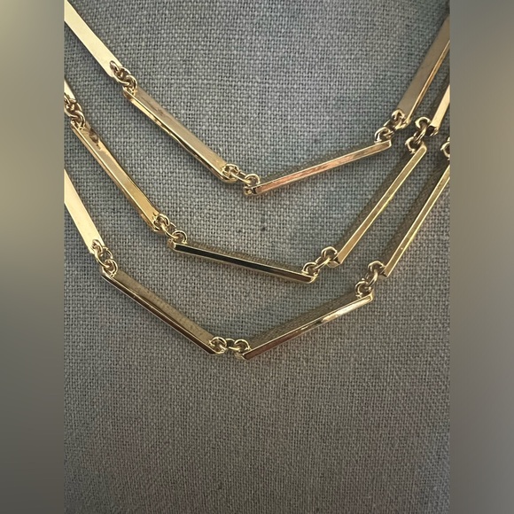 NWOT BaubleBar Gold-Tone Layering Link Chain Necklace - Picture 2 of 5